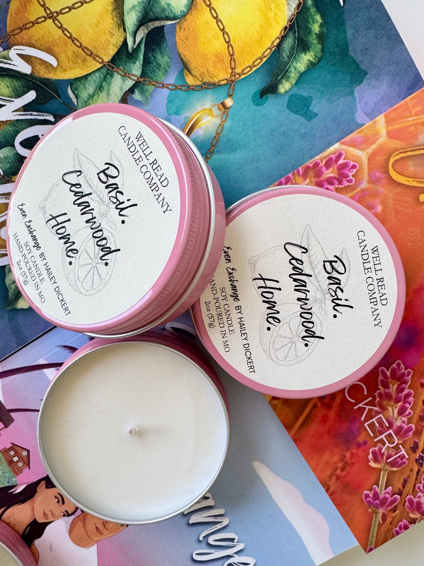'Basil. Cedarwood. Home' Candle