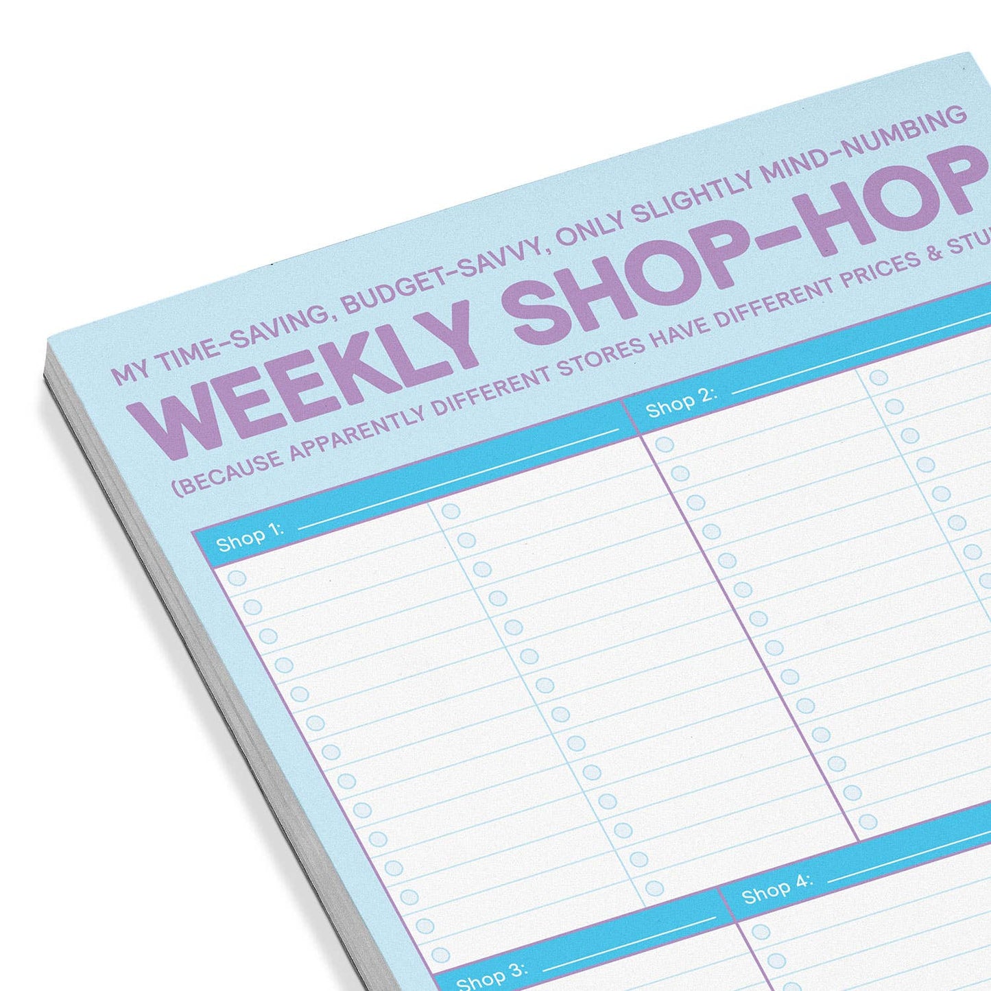 Weekly Shop-Hop Pad with Magnet (Pastel Version)