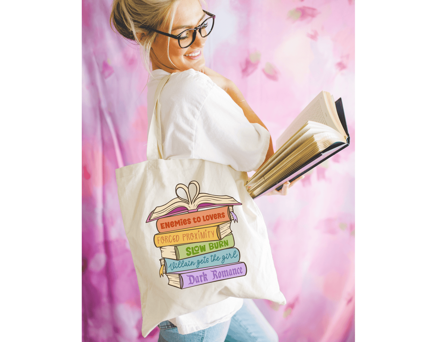 'Book Tropes' Tote Bag