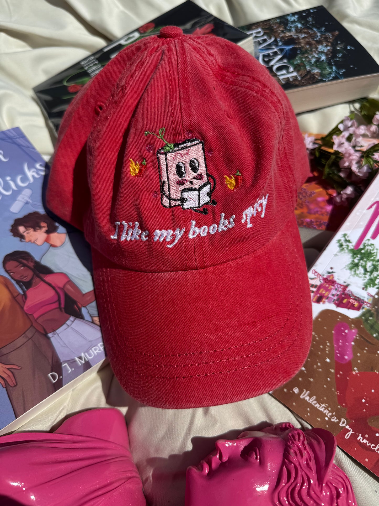 [PREORDER] 'I like my books spicy' Embroidered Hat