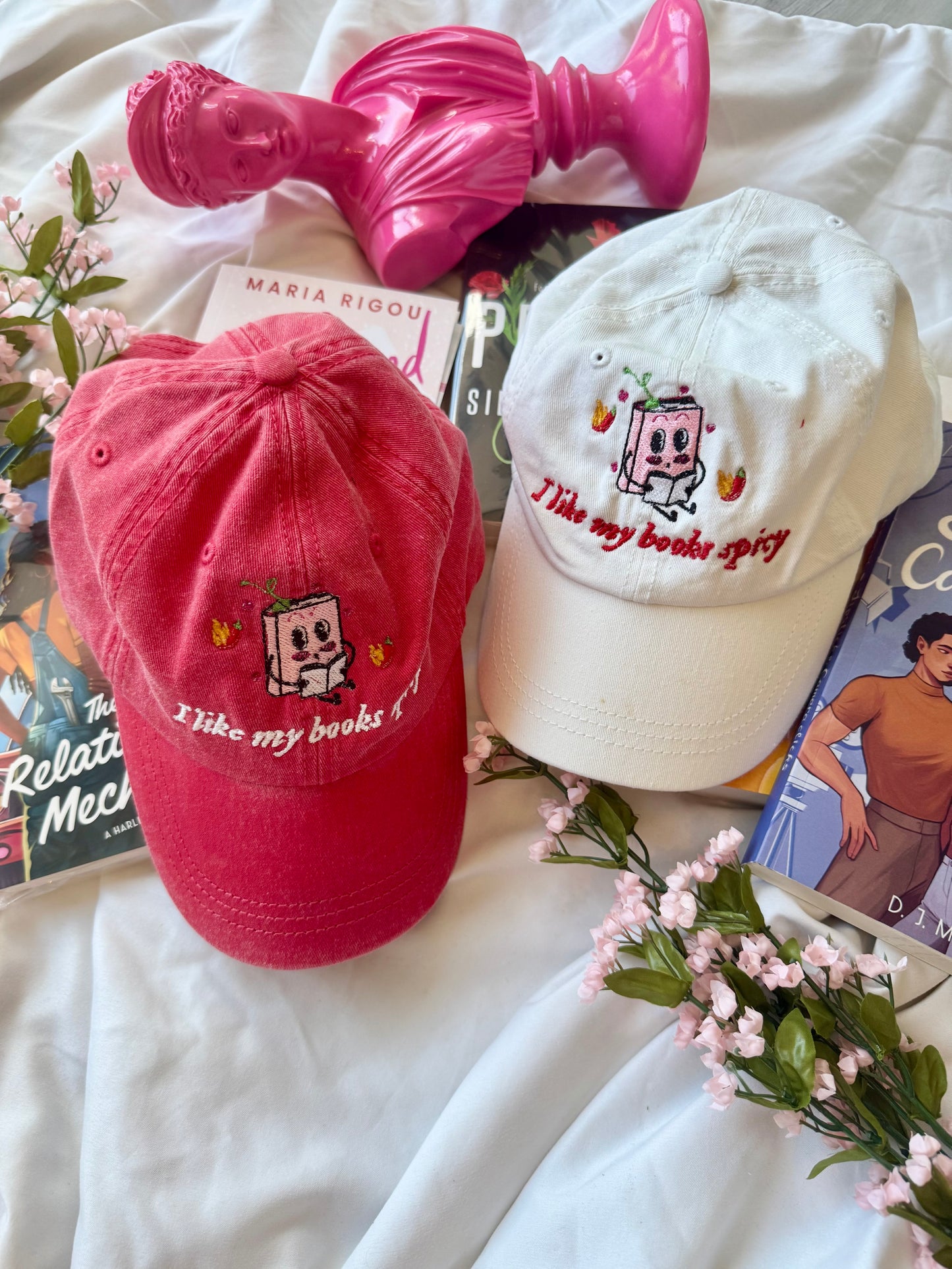 [PREORDER] 'I like my books spicy' Embroidered Hat