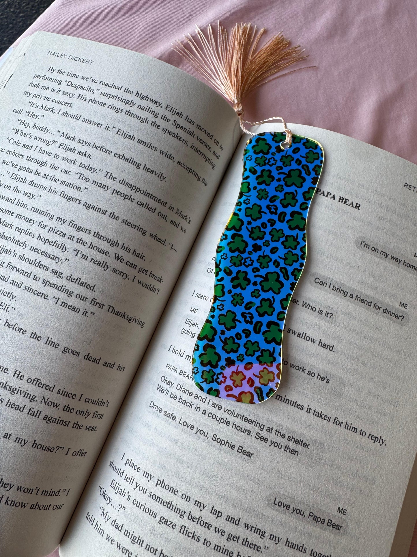 Shamrock Acrylic Bookmark
