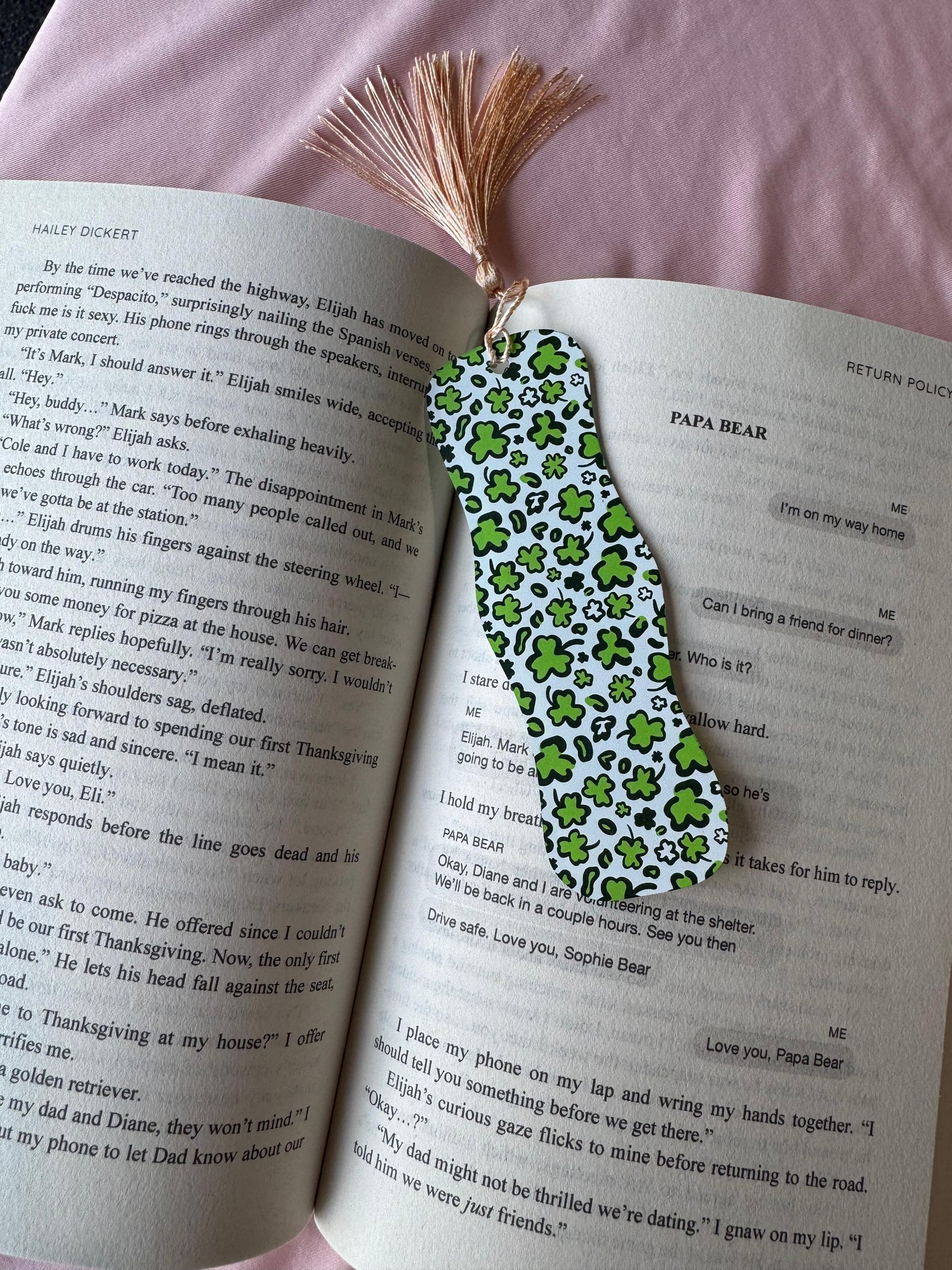 Shamrock Acrylic Bookmark
