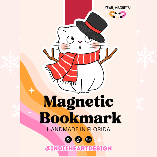 Frosty The Cat Magnetic Bookmark 