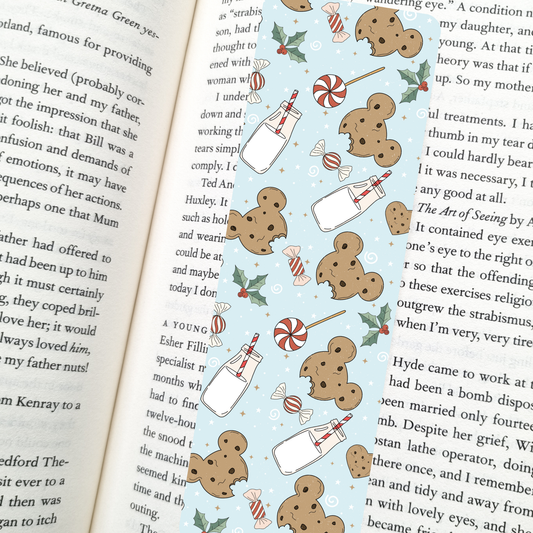 Milk and Cookies Bookmark | Soft Matte Laminated