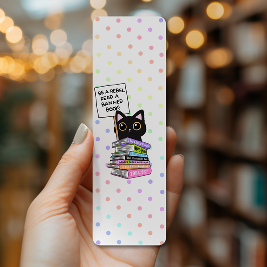 Banned Books Rebel Cat Bookmark