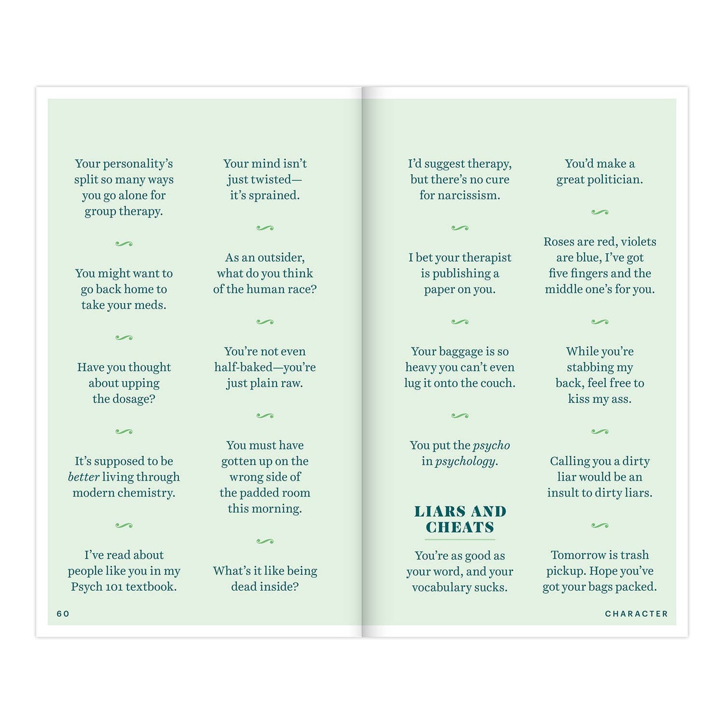 Insults & Comebacks Lines for All Occasions: Paperback Edition