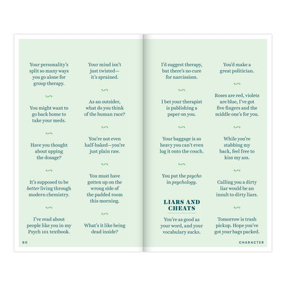 Insults & Comebacks Lines for All Occasions: Paperback Edition