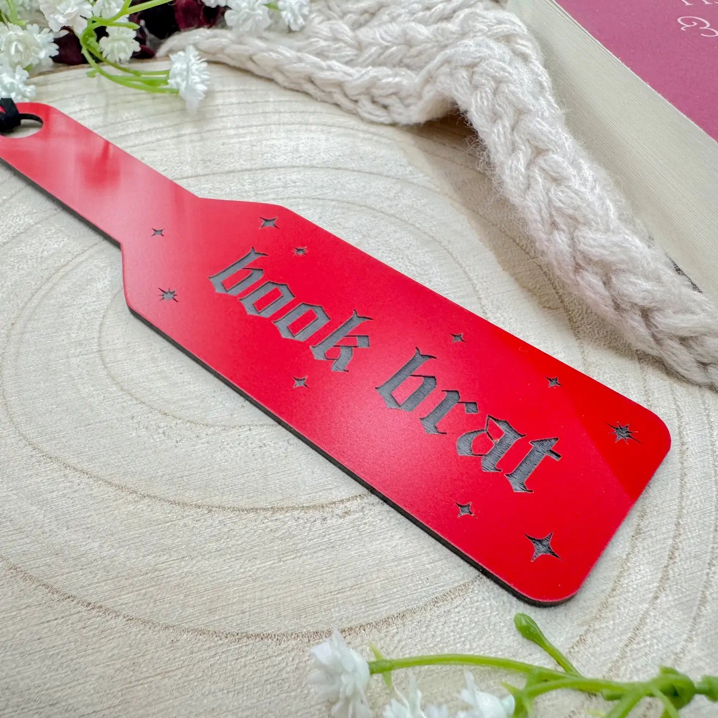 Book Brat - Red Paddle Bookmark