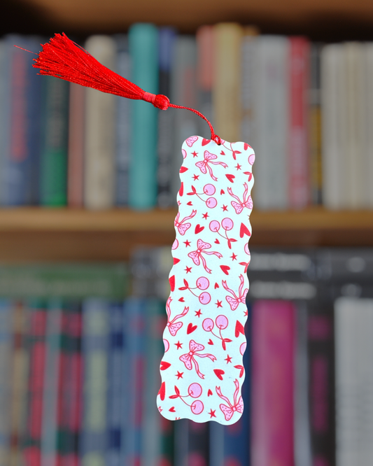 Cherries & Bows Acrylic Bookmark