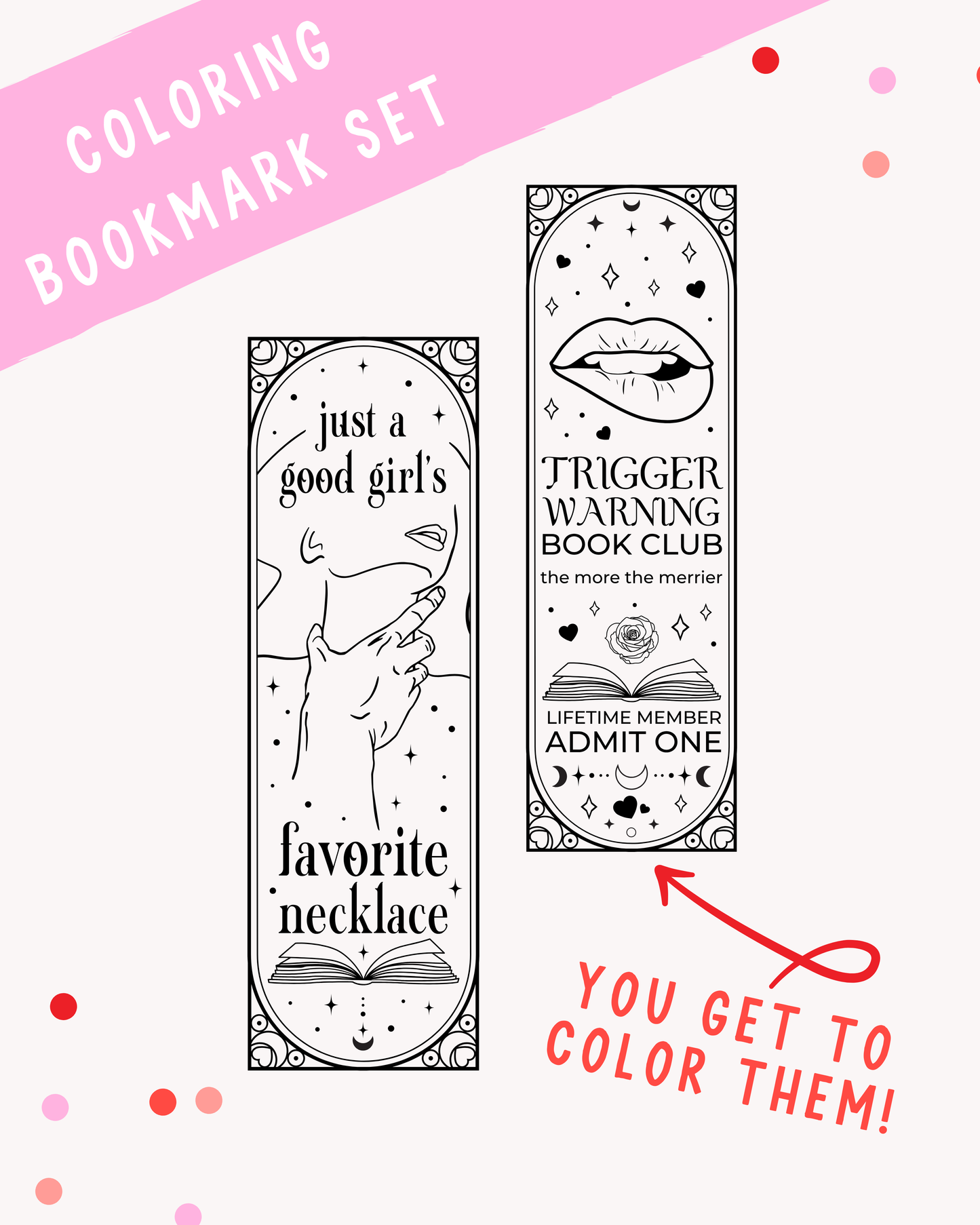 Coloring Bookmark Set