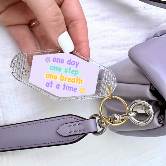 'One Day At A Time' Keychain