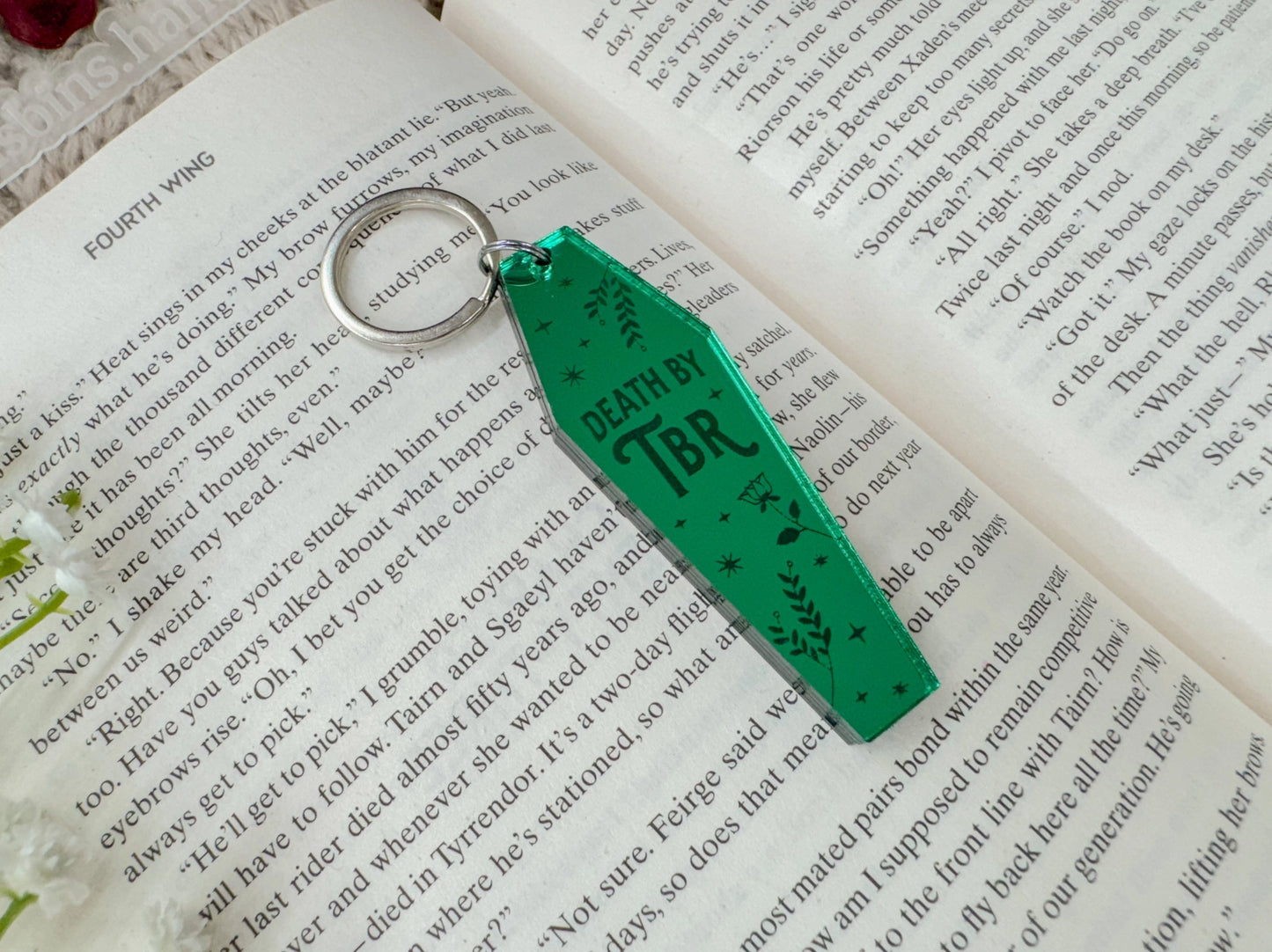 ‘Death by TBR’ Keychain