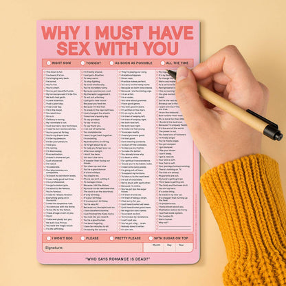 Why I Must Have Sex With You Pad (Pastel Version)