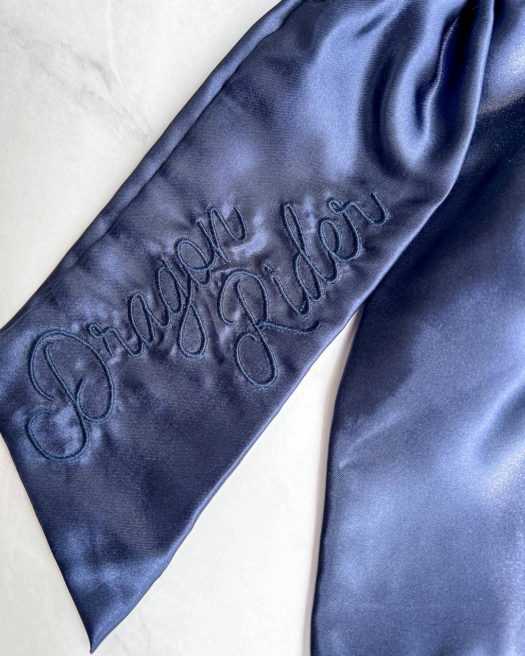 Dragon Rider Hair Bow Clip | Embroidered Satin Bow | Bookish