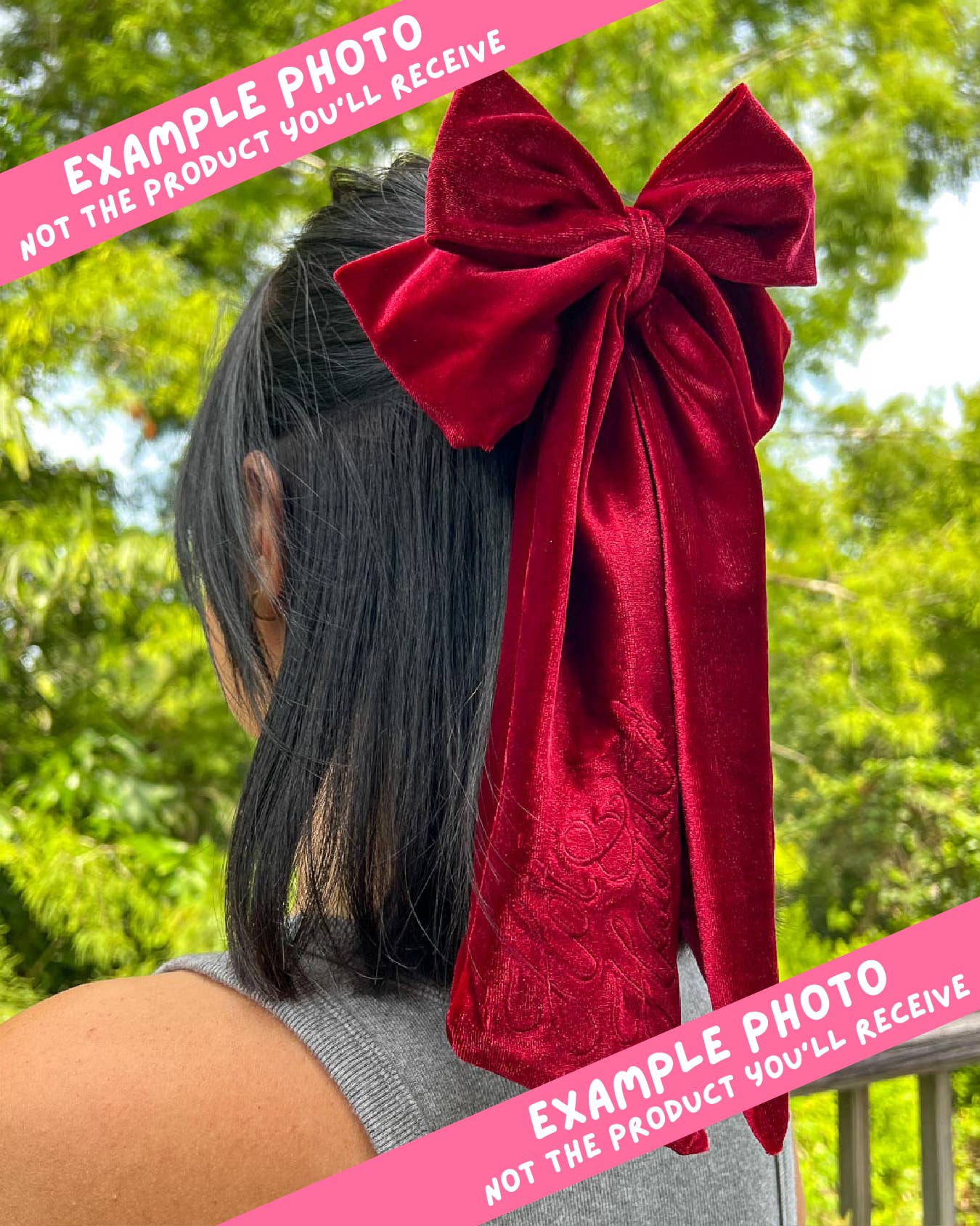 Holidays Are Booked Velvet Bow | Bookish Hair Accessory