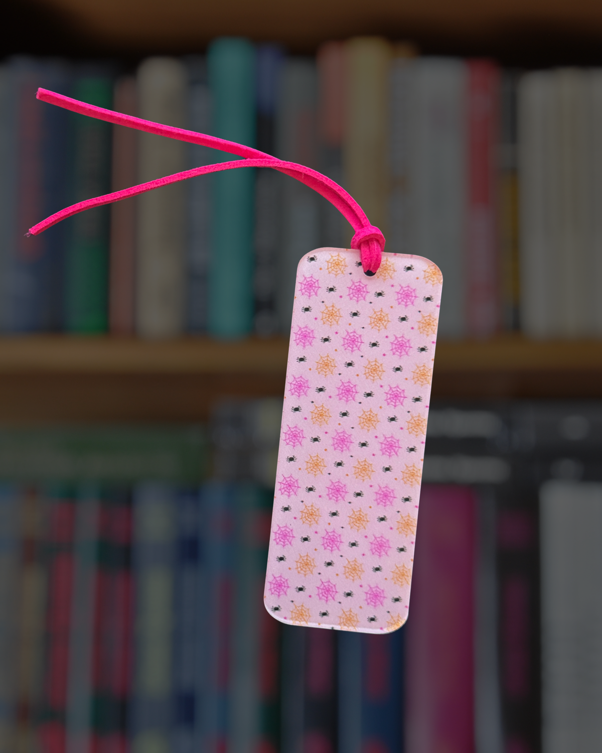 Spider Web Mini Acrylic Bookmark