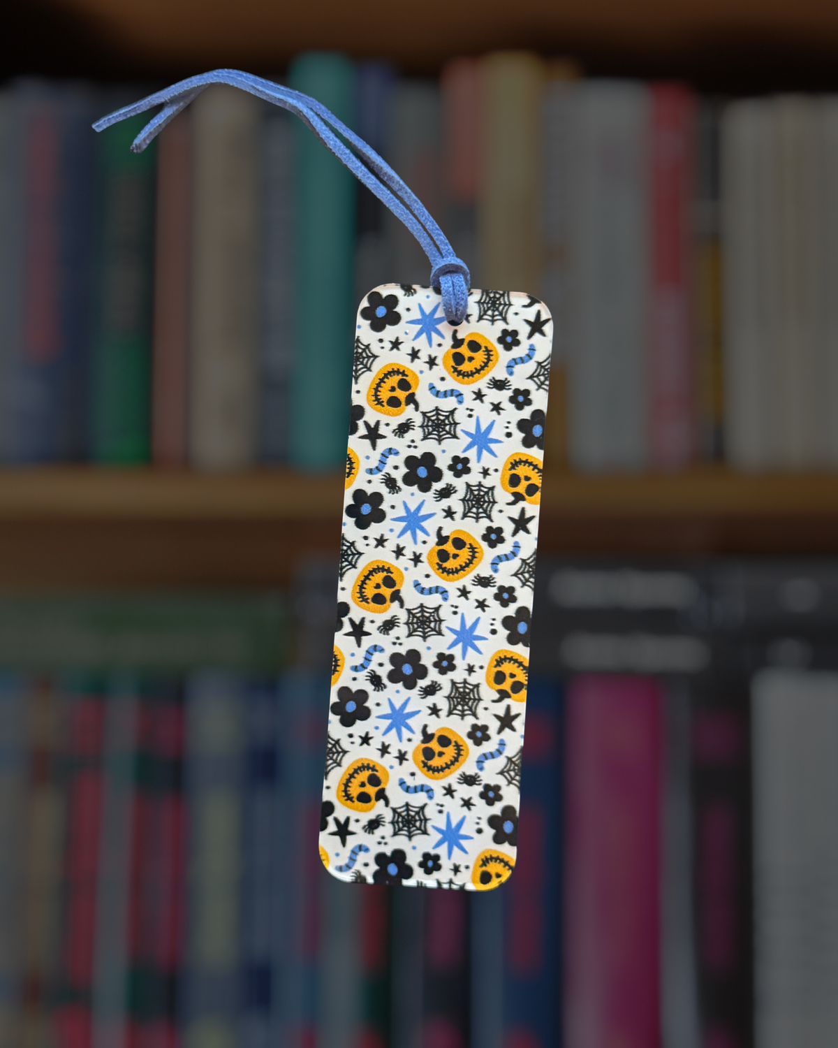 Blue Spooky Mini Acrylic Bookmark