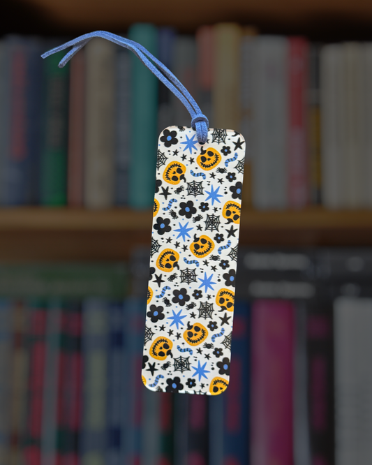 Blue Spooky Mini Acrylic Bookmark