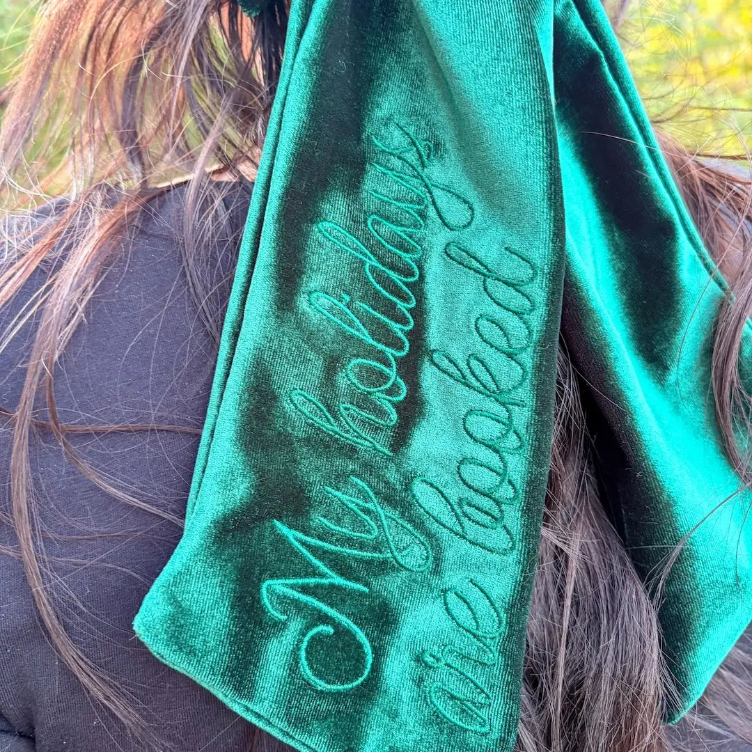 Holidays Are Booked Velvet Bow | Bookish Hair Accessory