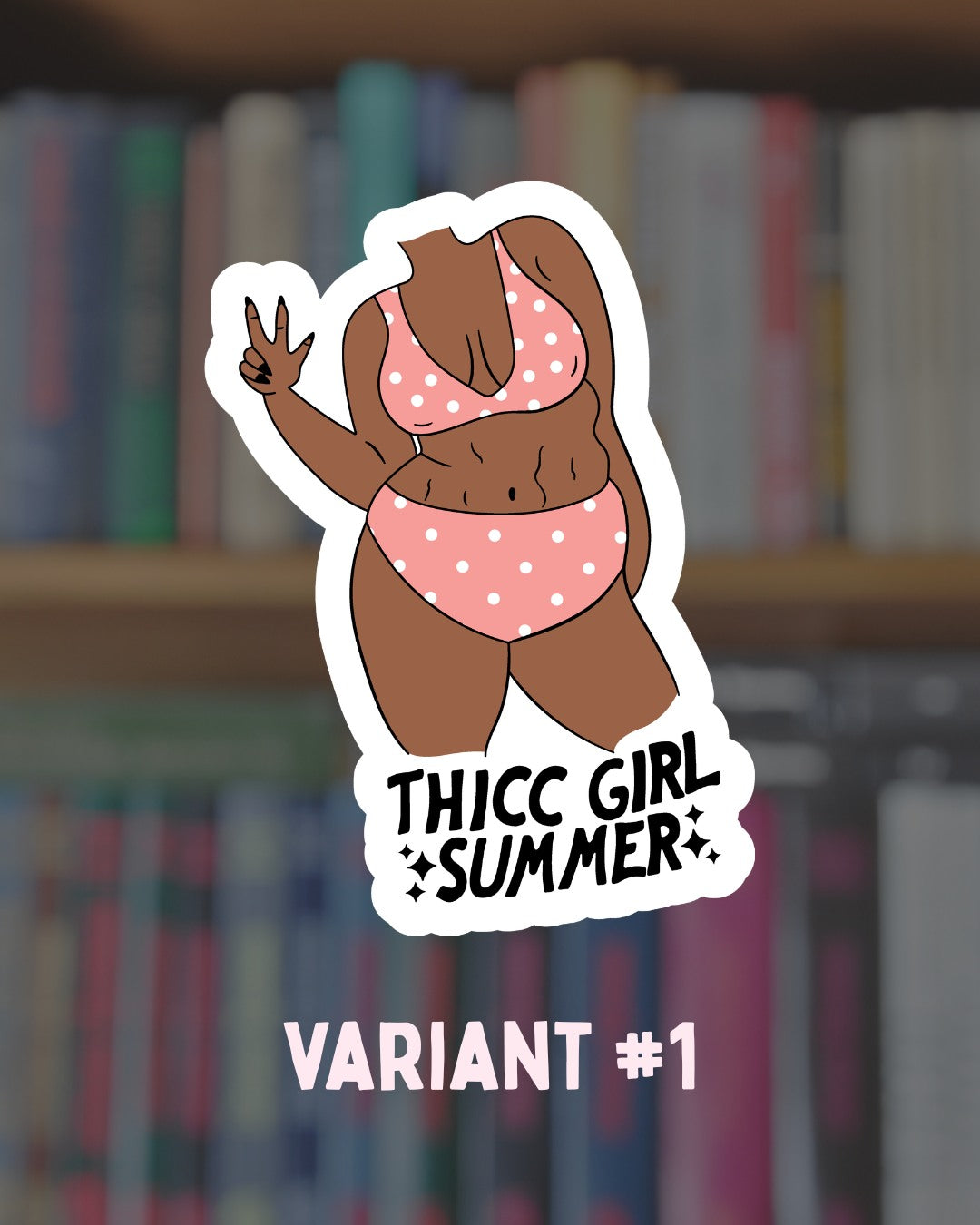 Thicc Girl Summer Sticker