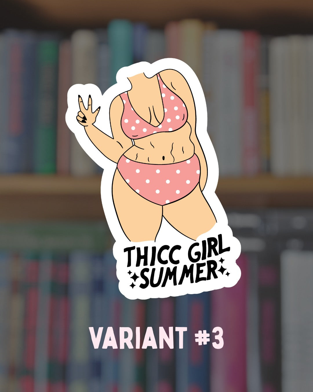 Thicc Girl Summer Sticker