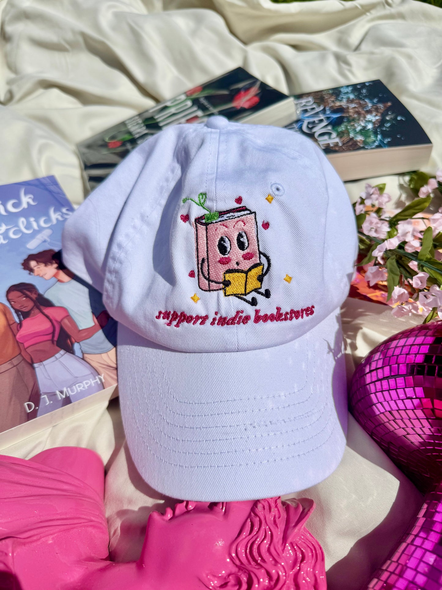 [PREORDER] 'Support Indie Bookstores/Authors' Embroidered Hat