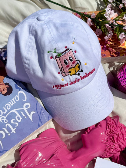 [PREORDER] 'Support Indie Bookstores/Authors' Embroidered Hat